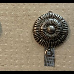 20 tooled brass earrings/USA